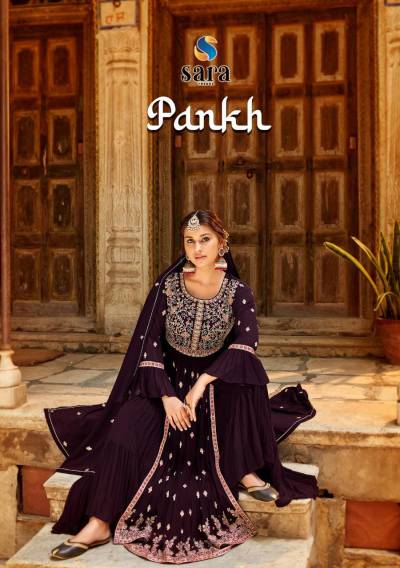 Pankh By Sara Trendz Designer Partywear Readymade Dress Collection